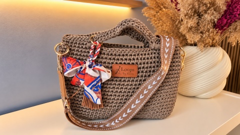 Mokka Chic – torebka handmade w kolorze kawowym
